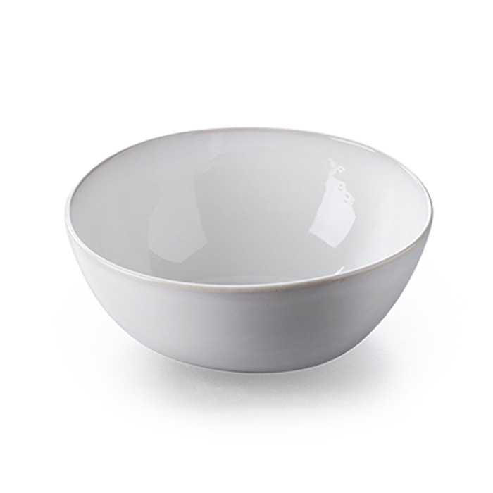Serving bowl cotton white